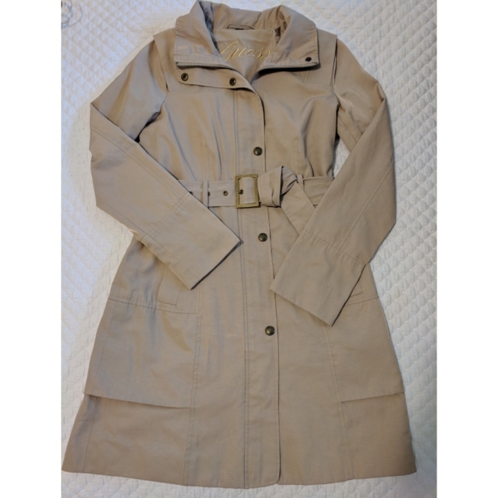 Guess khaki trench coat